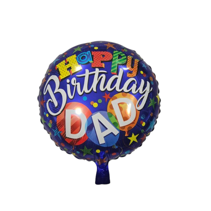 Happy Birthday Dad Foil Balloon 18"