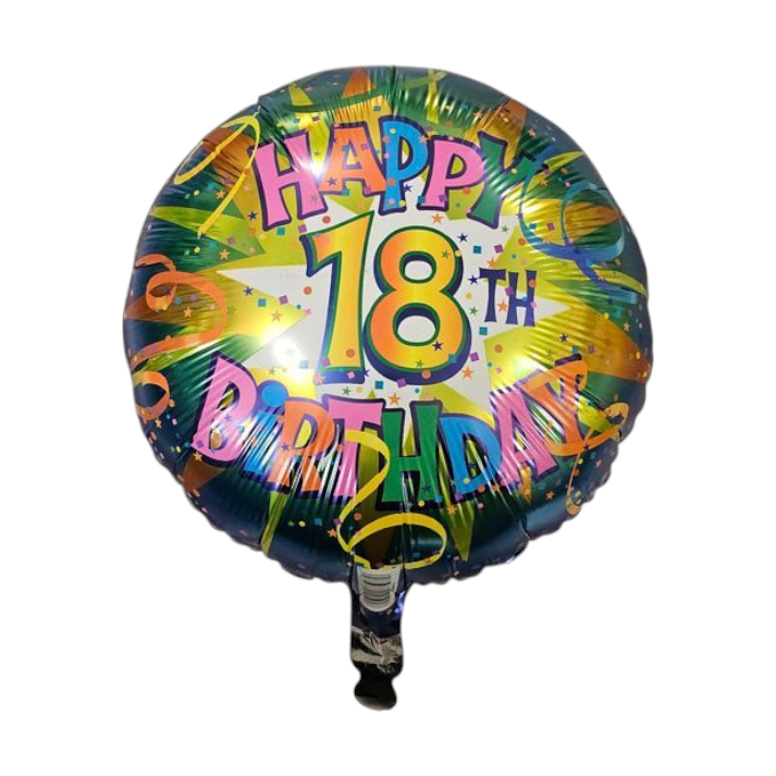 Happy Birthday 18th Foil Balloon 18"