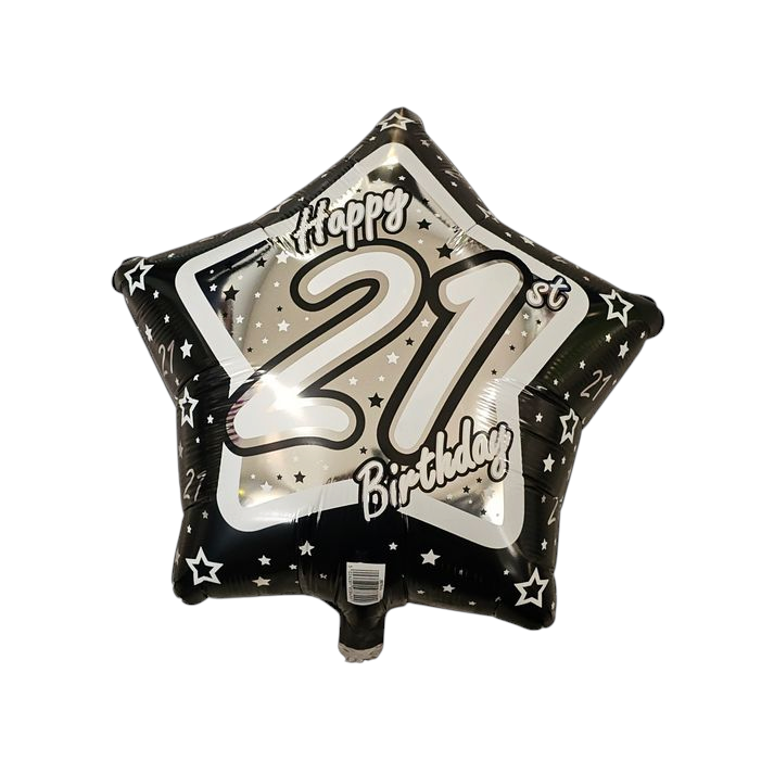Happy Birthday 21st Foil Balloon 18"