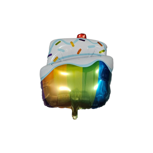 Happy Birthday Cake Foil Balloon 26"