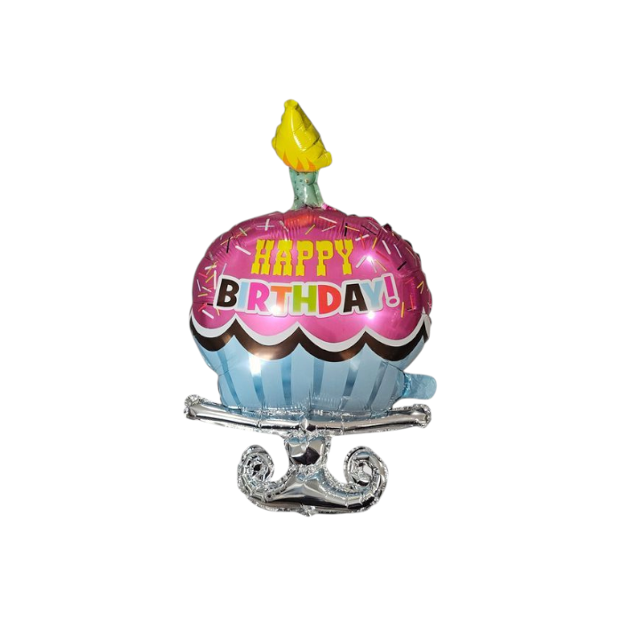 Happy Birthday Cake Foil Balloon 30"