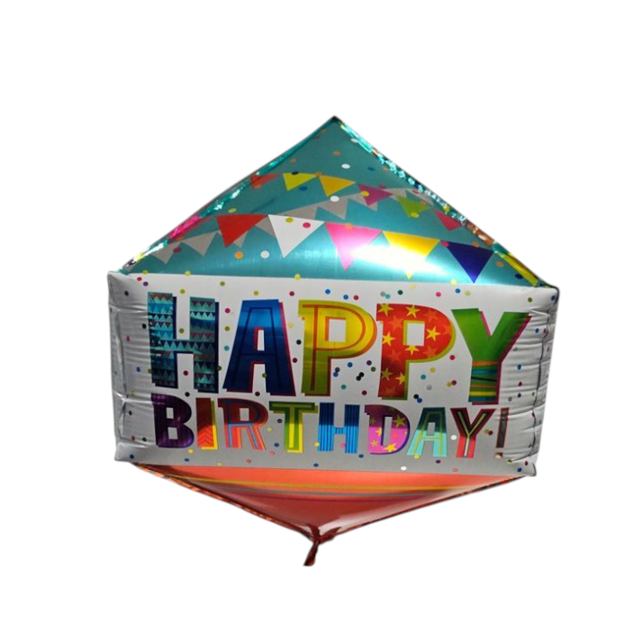 Happy Birthday Orbz Balloon 18"