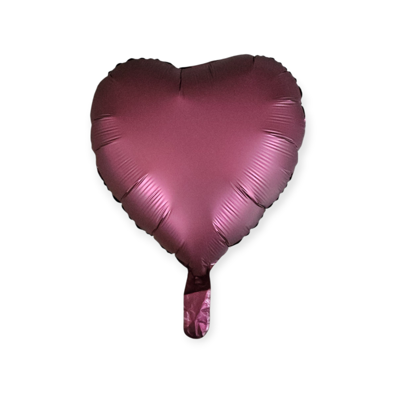 Magenta Satin Heart Foil Balloon 17 Inch