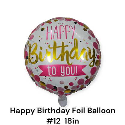Happy Birthday Foil Balloon 18"