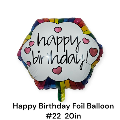 Happy Birthday Foil Balloon 18"