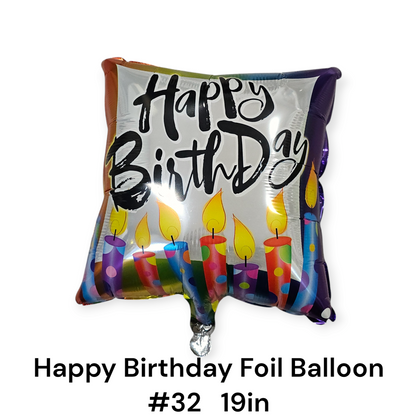 Happy Birthday Foil Balloon 18"