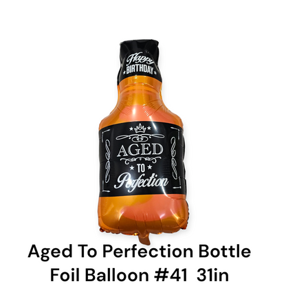 Aged To Perfection Bottle Foil Balloon
