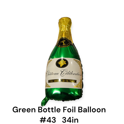 Green Bottle Foil Balloon  34 inches 
