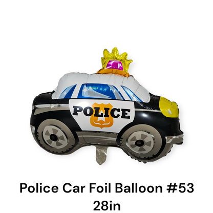 Police Car Foil Balloon 28"
