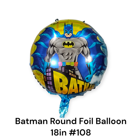 Batman Round Foil Balloon 18"