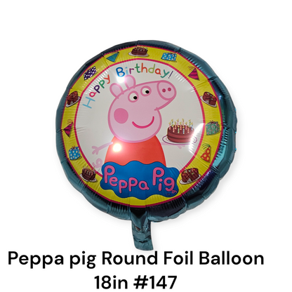 Peppa Pig Round Foil Balloon 18"