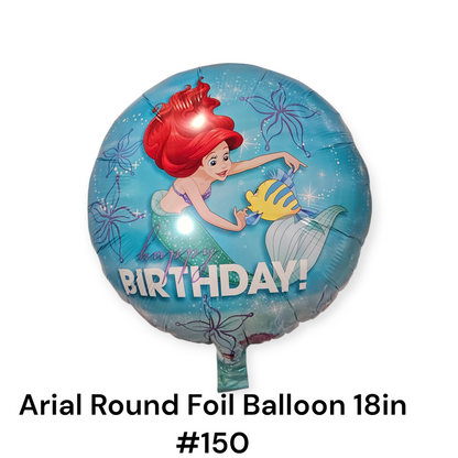 Arial Round Foil Balloon 
