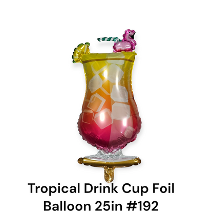 Tropical Drink Cup Foil Balloon 25 in #192
