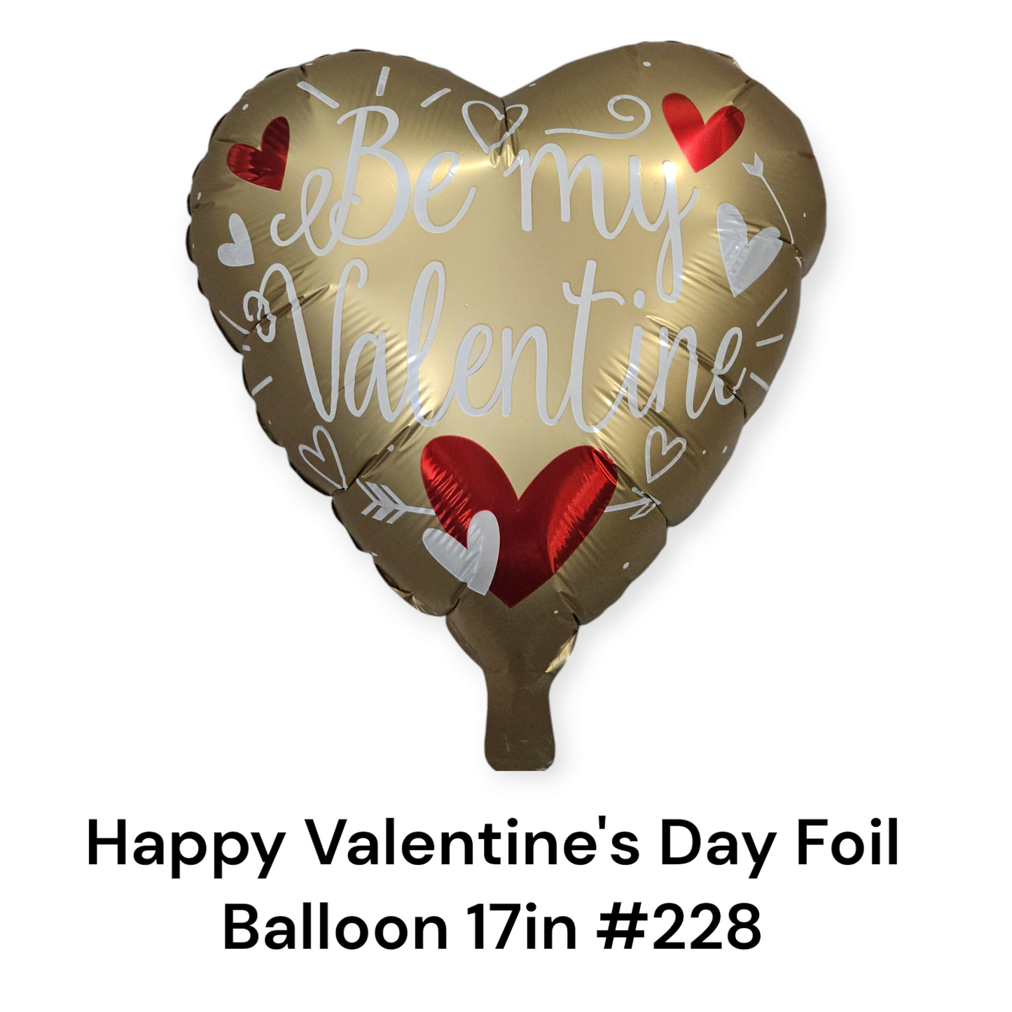 Happy Valentine's Day Heart Foil Balloon 17inches
