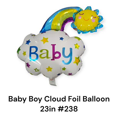 Shop Baby Boy Cloud Foil Balloon 23"