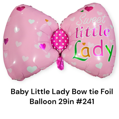 Buy Baby Little Lady Bow Tie Foil Balloon 29-inch