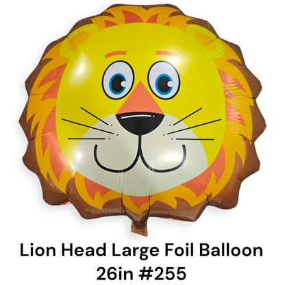 Lion Head Large Foil Balloon
