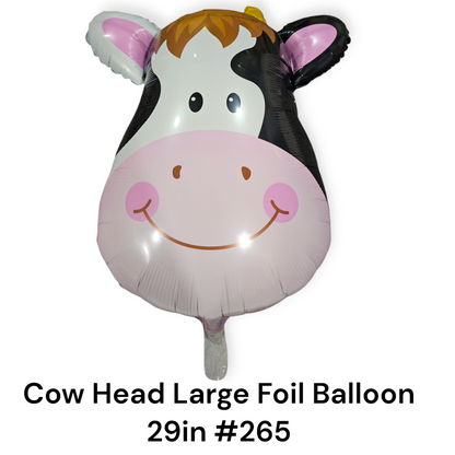 Cow Head Large Foil Balloon
