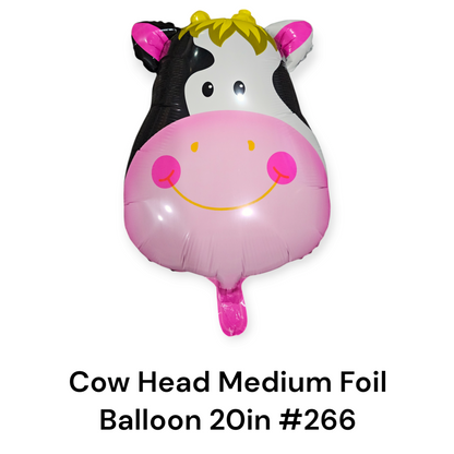 Cow Head Medium Foil Balloon
