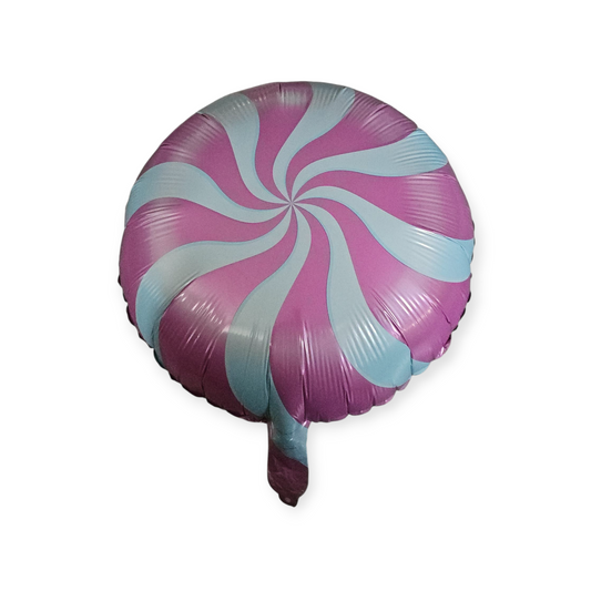 Pink Cane Strip Foil Balloon 18"