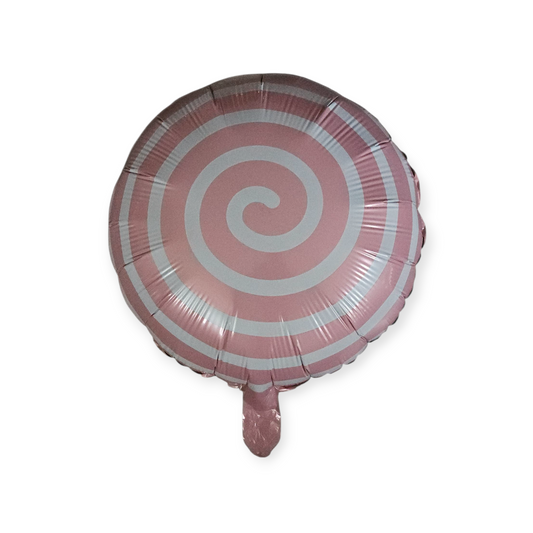 Pink Spiral Foil Balloon 18"