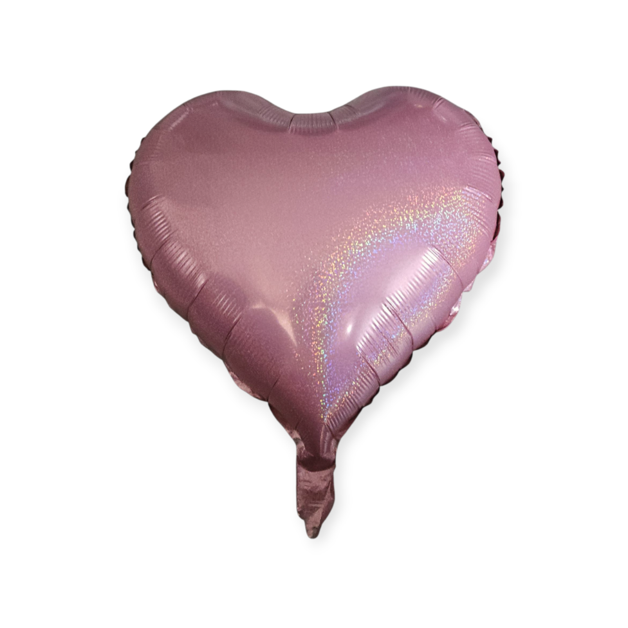 Prismatic Pink Heart Foil Balloon 17 Inch