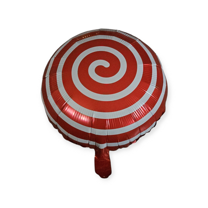 Red Spiral Foil Balloon 18 Inches