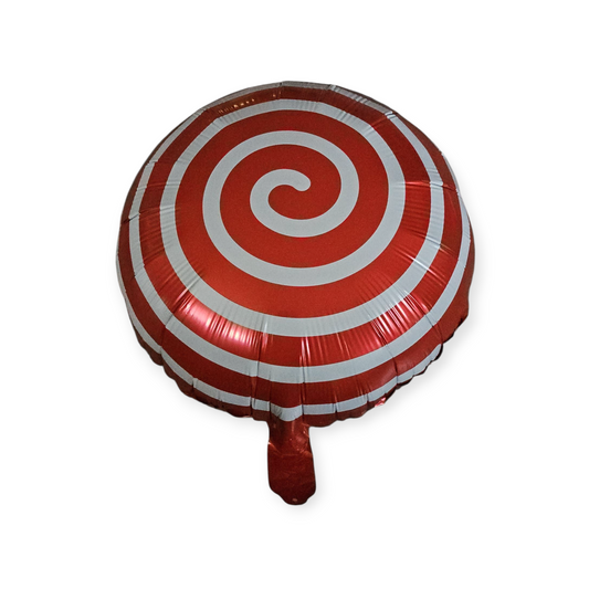Red Spiral Foil Balloon 18 Inches