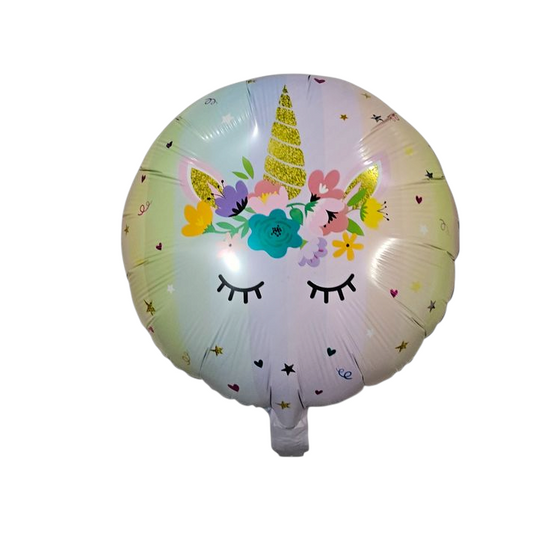 Unicorn Round Foil Balloon 18"