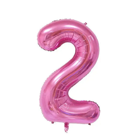 Pink Number 2 Foil Balloon 32in