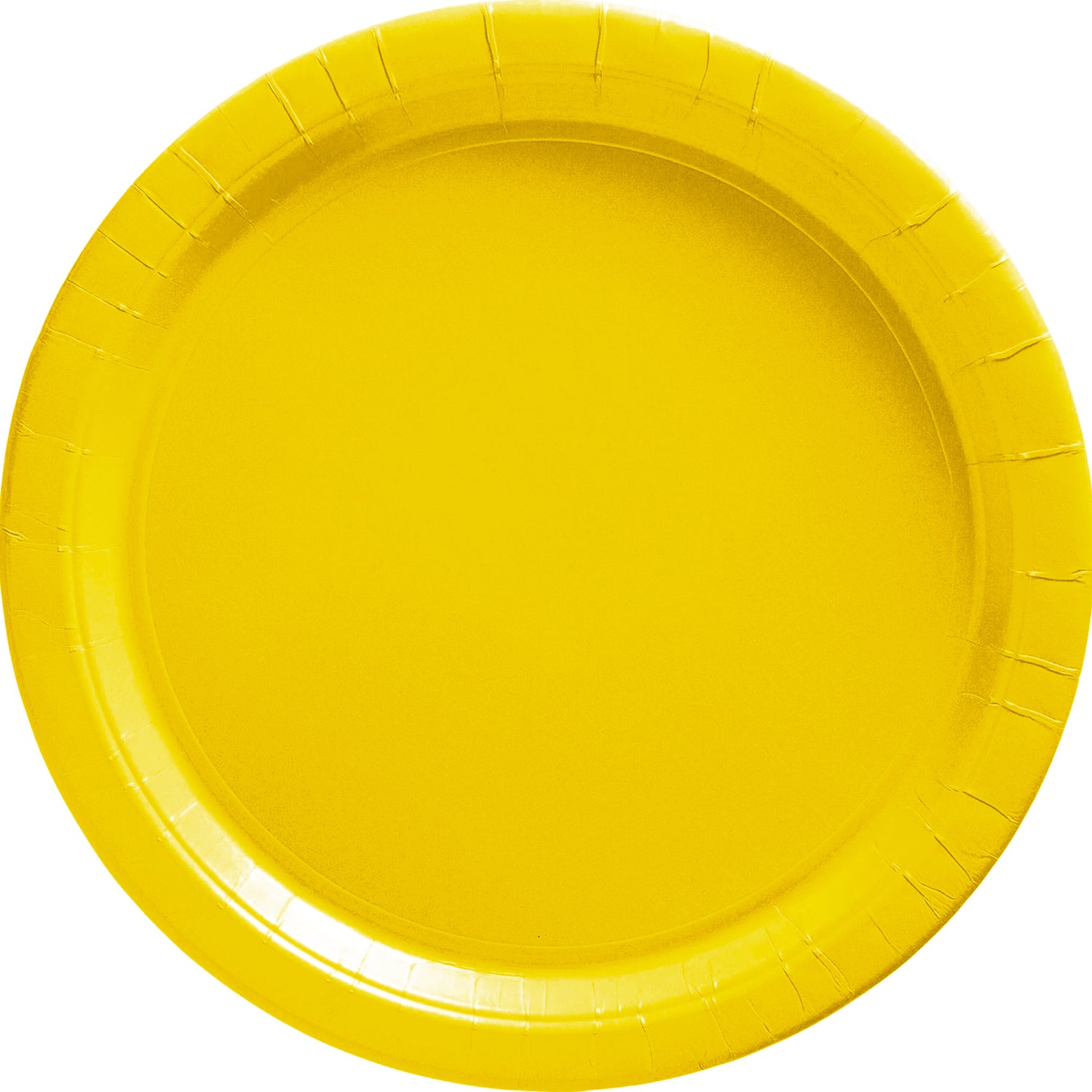 Yellow Paper Plates 

