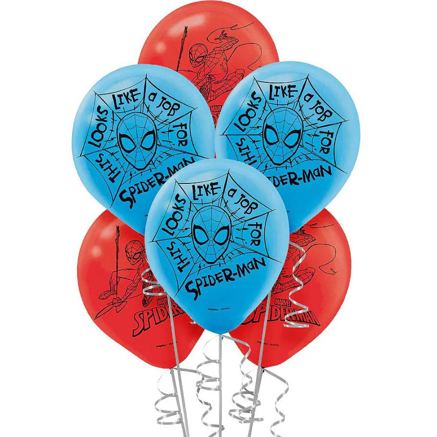 Spider-Man Webbed Wonder Latex Balloons 12"
