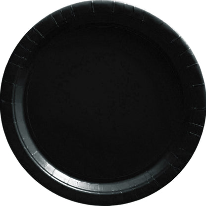 Black Paper Plates 9" - 8ct