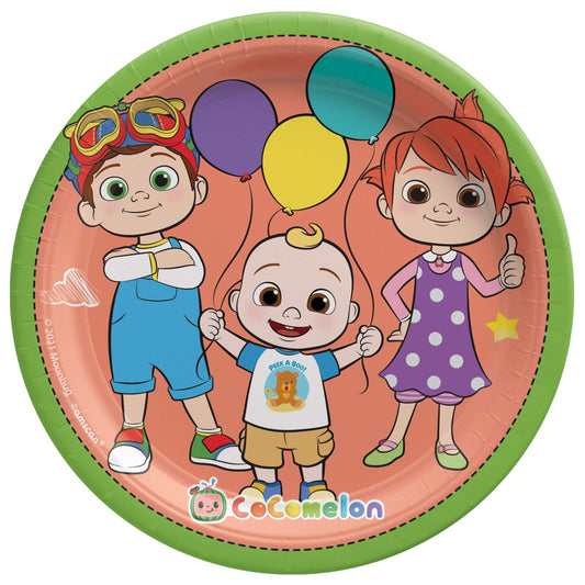 Cocomelon Round Paper Plate 7"