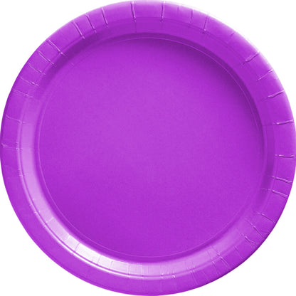 Purple Paper Plates 7" - 8ct