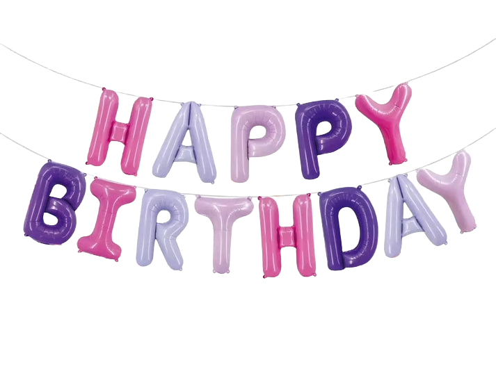 Air-filled Happy Birthday Banner