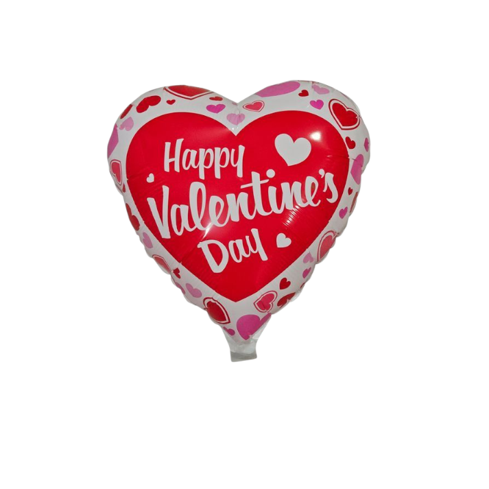 Happy Valentine's Day Heart Foil Balloon 17"