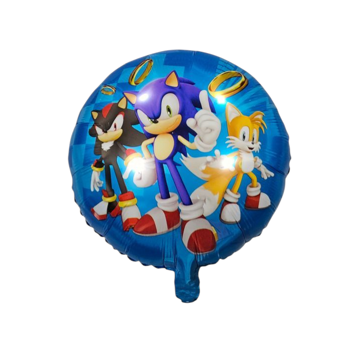 Sonic Shadow Tails Round Foil Balloon 18"