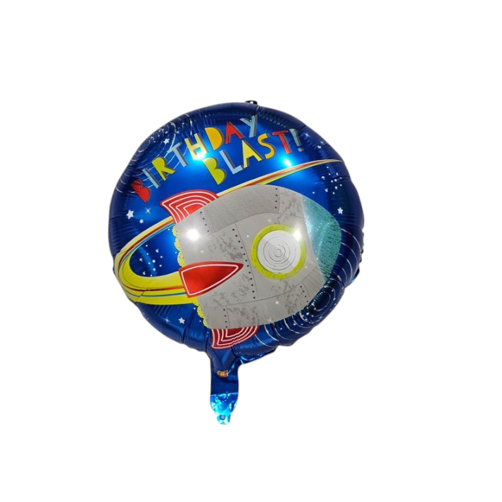 Space Ship Birthday Blast Balloon 18"
