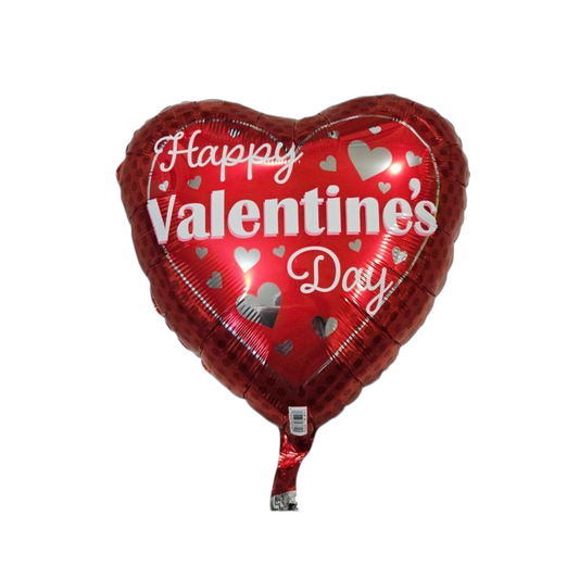 Happy Valentine's Day Heart Foil Balloon 17"