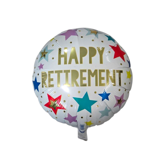 Happy Retirement Round Foil Balloon 18"