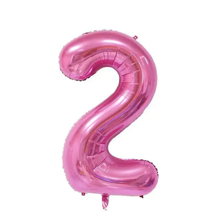Pink Number 2 Foil Balloon 16in