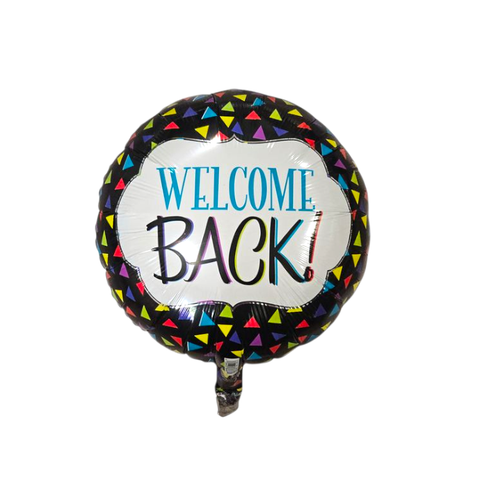 Welcome Back Round Foil Balloon 18"