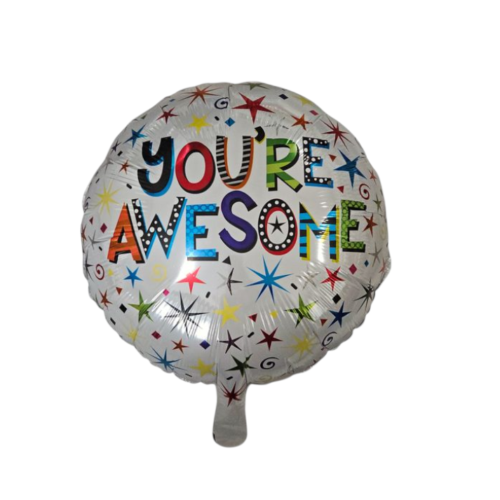 You're Awesome Round Foil Balloon 18