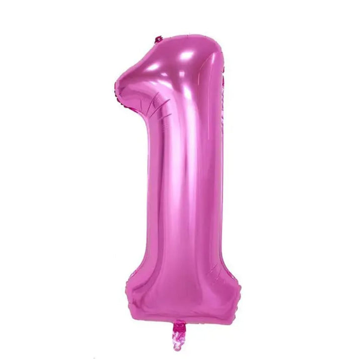 Pink Number 1 Foil Balloon 16in