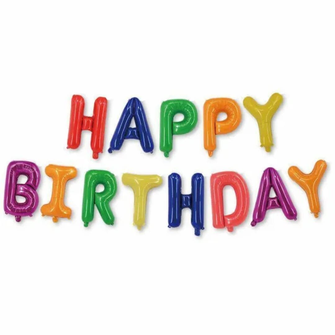 Air-filled Happy Birthday Banner
