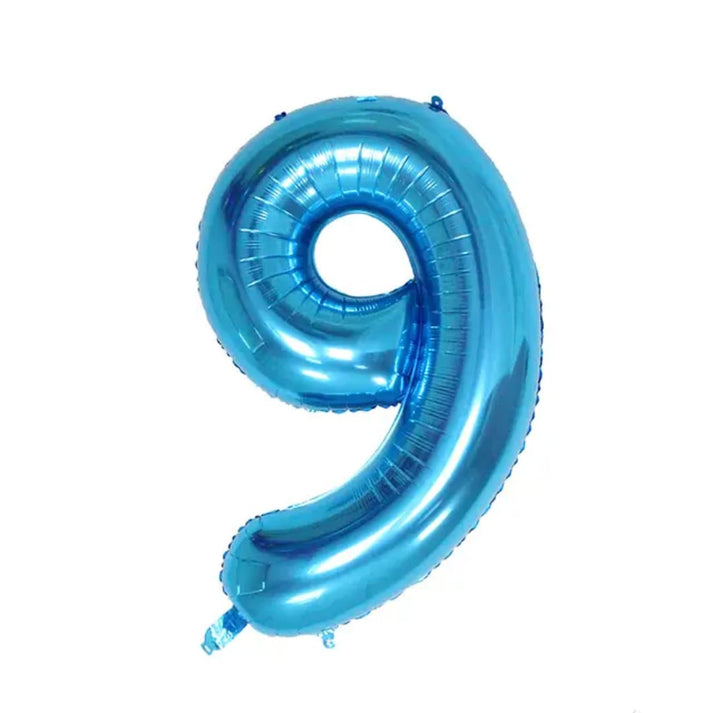 Blue Number 8 Foil Balloon 16in