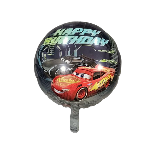 Happy Birthday Cars Foil Balloon 18"