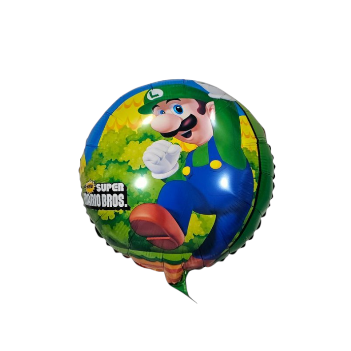 Super Mario Round Foil Balloon 18"