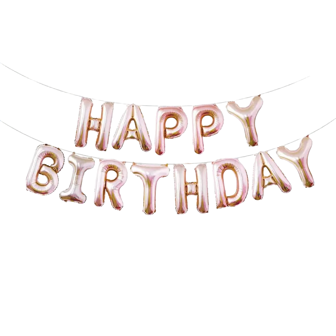 Air-filled Happy Birthday Banner